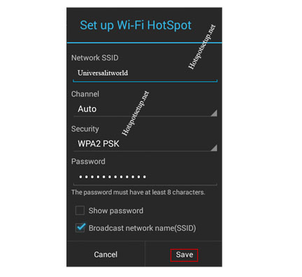 Setup Vivo X3S Mobile as a Portable Wifi Hotspot